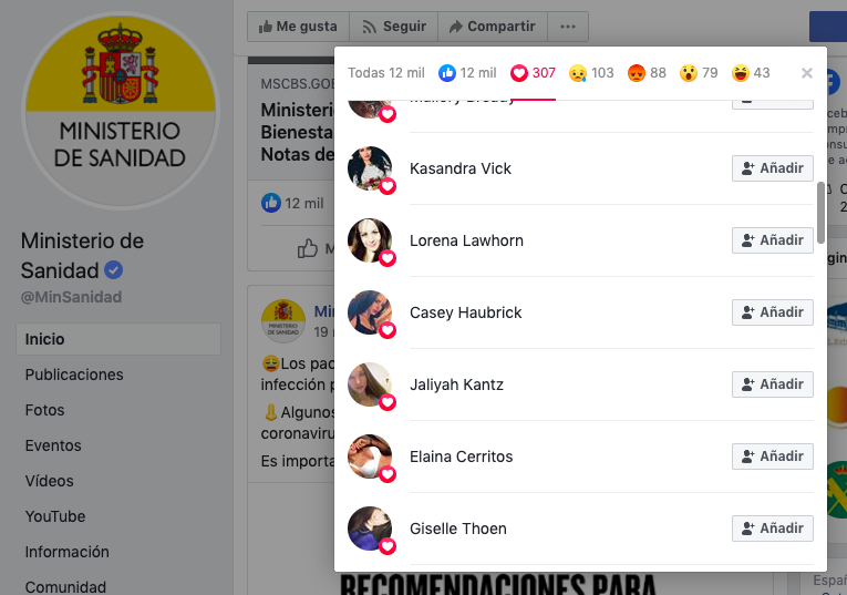 pelayobarro's tweet photo. Es incompatible quejarse de trolls y luego llenar tu página oficial de Sanidad en Facebook de 'corazones' artificiales de usuarios 'fake'.

Facebook te permite elegir tu reacción ante una noticia. Y el caso de esta nota de prensa colgada el día 13 por Sanidad es curioso. https://t.co/Ml0mYw3gqT