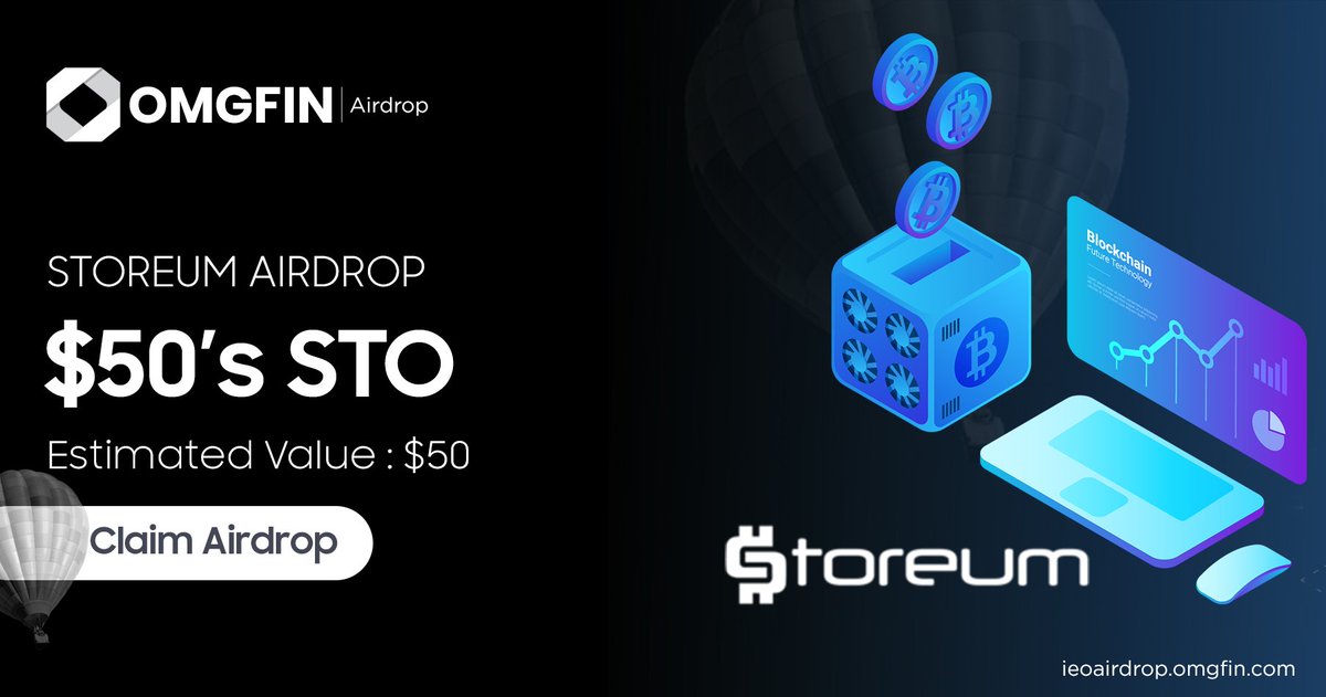 omgfin's tweet photo. Storeum #Airdrop Listed.
--
->Storeum is a platform created for buyers and sellers all over the world.
-> Storeum is airdropping $50 worth of STO to the first 25,000 airdrop participants.
Claim your airdrop: https://t.co/sdd4CR8Z2y
#cryptocurrency #bitcoin
@storeum #storeum https://t.co/qmMEdJKeTi