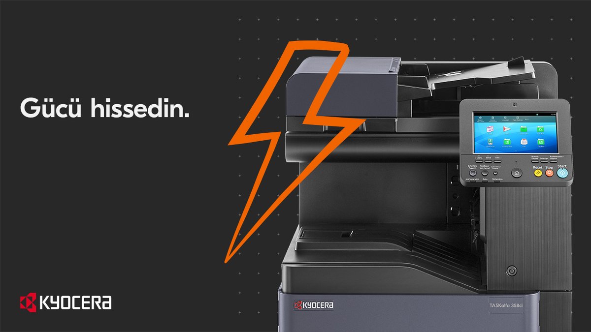 KyoceraTR's tweet photo. ⚡️ Artan tarama hızı ve gelişmiş ilk baskı süresi ile #TASKalfa358ci üretkenliği yeni bir seviyeye taşıyor. ➡️
Daha fazla bilgi için: https://t.co/SBjt9AVbh0 https://t.co/FdYLARoVnr