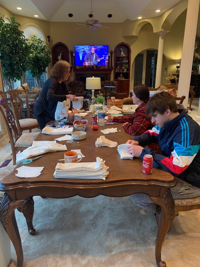 WlooFireChief's tweet image. We have received multiple mask donations. This is just another example of our community stepping up and helping us fight Covid-19. We are better together. #StayHome