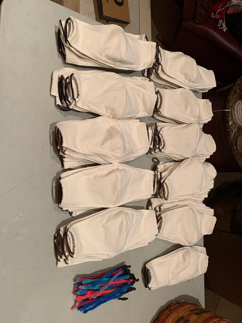 WlooFireChief's tweet image. We have received multiple mask donations. This is just another example of our community stepping up and helping us fight Covid-19. We are better together. #StayHome