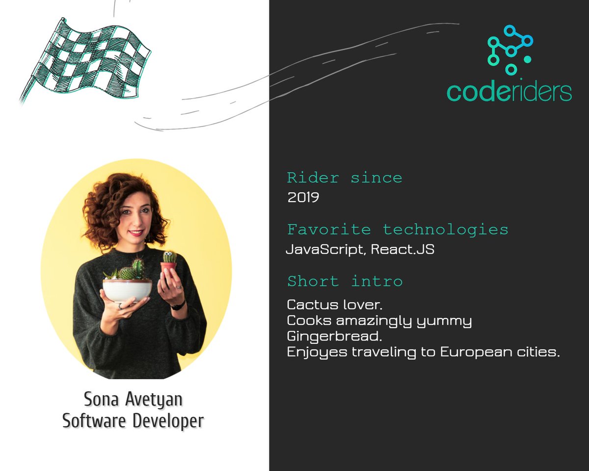 #MeetTheRiders
Sona Avetian is one of our talented Software Developers and the most optimistic Rider.