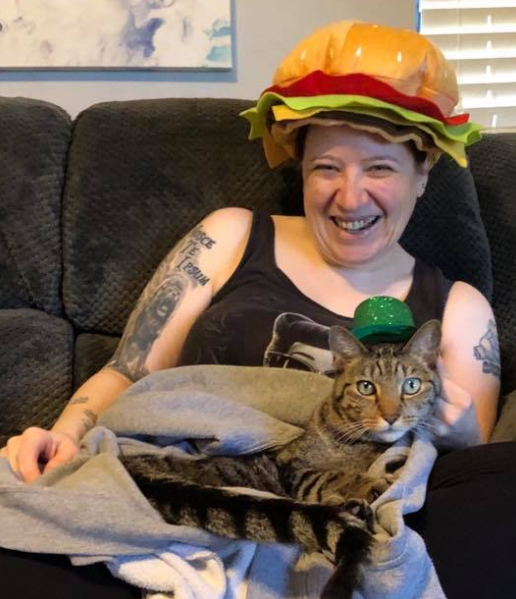 ChandlersBS's tweet photo. It's #FunHatFriday again! We are raising money for @TeenageCancer. Just post a photo of you in a fun hat and donate what you can.
This is Aimee rocking a hamburger hat! Aimee and her cat have both really captured the spirit of #FunHatFriday!
https://t.co/upXT2Pgcf8 https://t.co/8IT5FQqfir