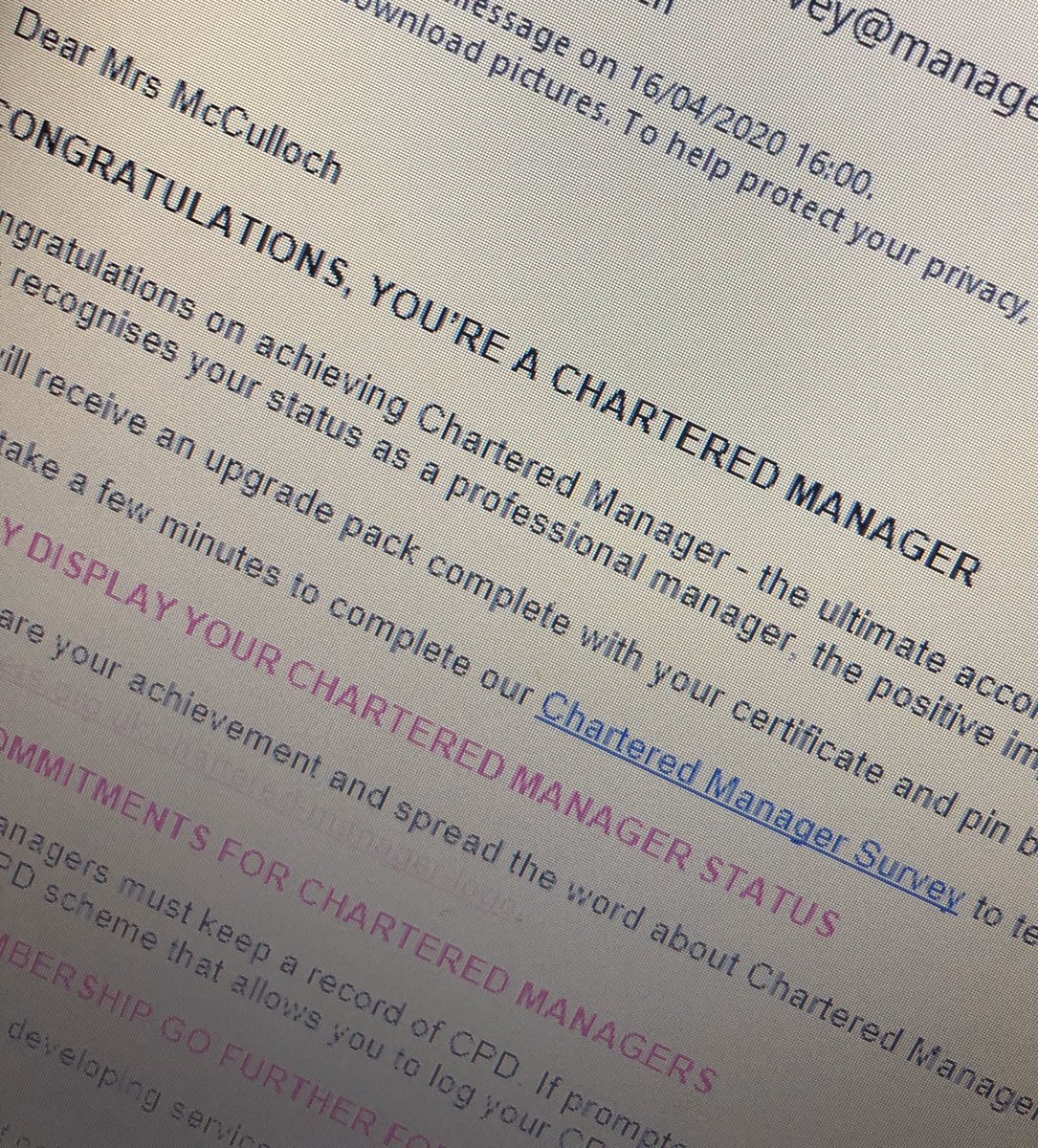 Rachel McCulloch CMgr tweet media