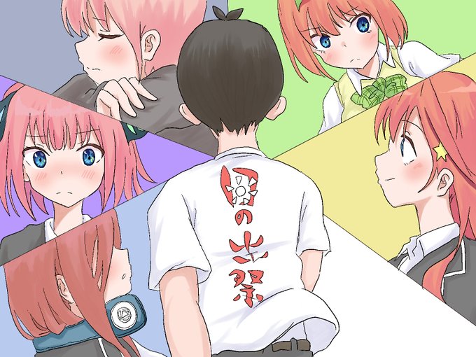 ヒッキー小森さんがTwitterに投稿した中野五月(五等分の花嫁)のイラスト。