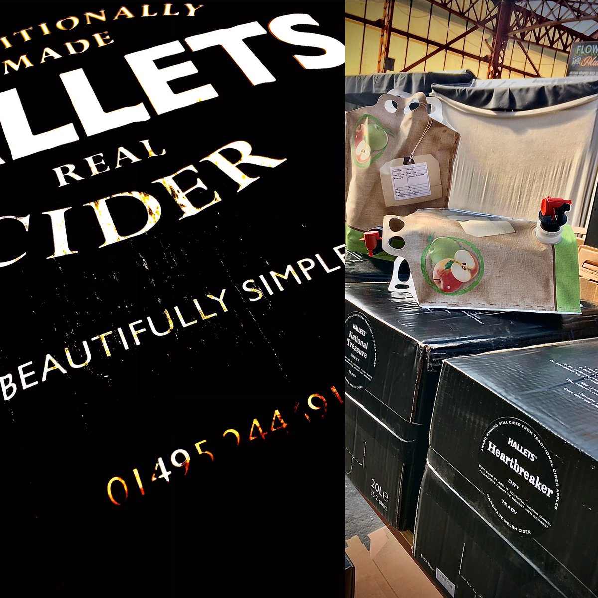 Reet! Joe here broadcasting from <a href="/altrinchammkt/">Altrincham Market</a> central <a href="/jacktheboxalty/">Jack In The Box Alty</a> - I’ve actually got beer again! Boxes are back. Got quite a few with me and they can be yours. Next to <a href="/kategoodman/">kategoodman</a> <a href="/ReserveAlty/">Reserve Wines Alty</a> and here till 1pm - also, I’ve now got 3 types of @halletscider ! 3L pouches 👌🏻