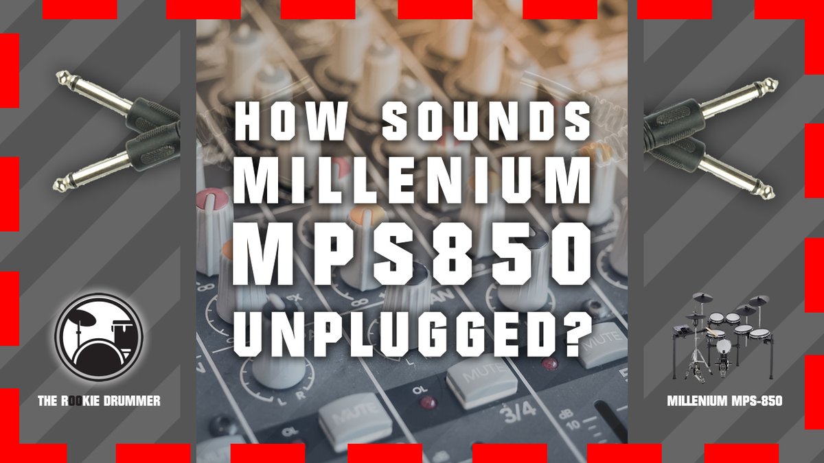 DrummerRookie's tweet photo. How sounds Millenium MPS 850 unplugged? 
Hear mesh snare and toms, and hear rubber cymbals 

https://t.co/41l0VATl7M 

vía @YouTube 
#millenium  #edrum #e-drum #mps850 https://t.co/h54IOgLtvV