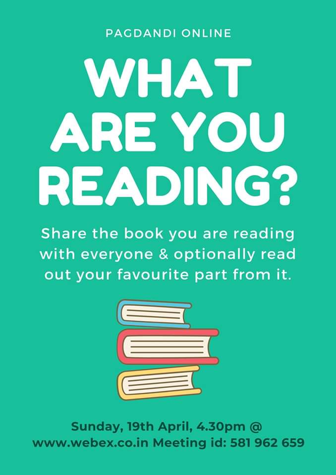 What are you reading? - Share with Pagdandi Online - mailchi.mp/3e6fc9320511/w… #whatareyoureading #currentlyreading #sharing #reading #bookdiscussion #onlinediscussion #bookreading #bookstore #cafe #pagdandi #pune