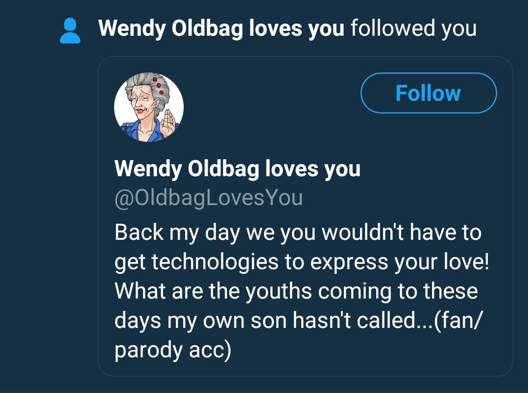 Wendy Oldbag loves you (@OldbagLovesYou) / Posts / X, image size:1078x803