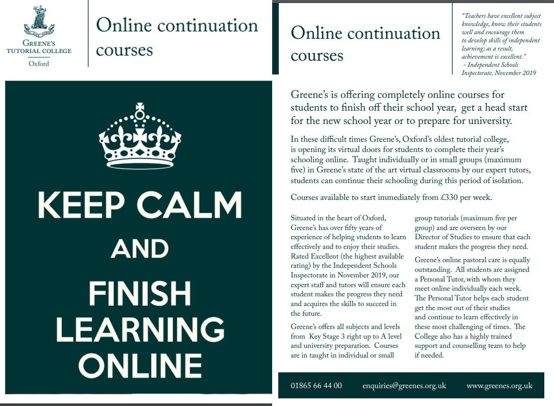 So students can continue their schooling or prepare for university during this period of isolation we are opening our virtual classrooms
More details here 👇greenes.org.uk/enrollment-for…
#LearningWithoutBoundaries