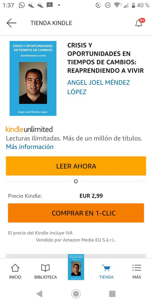 PONGO EN SUS MANOS MI NUEVO LIBRO PUBLICADO EN AMAZON.ES Y EN AMAZON.COM 'CRISIS Y OPORTUNIDADES EN TIEMPOS DE CAMBIO:REAPRENDIENDO A VIVIR". AYÚDENME A DIVULGARLO, POR FAVOR. GRACIAS DE ANGEL JOEL MÉNDEZ LÓPEZ