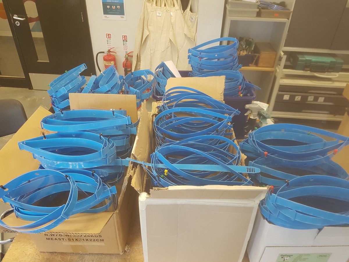 birleyacademy's tweet photo. 205 PPE visors made and delivered to 8 care homes in the community. Our fantastic DT team will be back at it next week making more visors and delivering them to more care homes in the local area! So proud of our staff and school! @birleyhead @BirleyDeputy @LEADAcadTrust https://t.co/moHNLo9Wqf