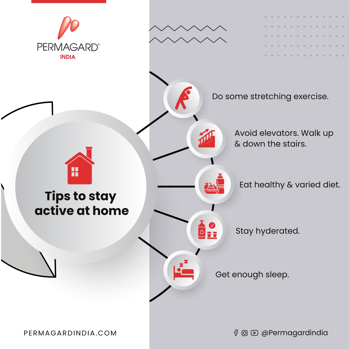 Follow these simple steps to stay active & fit this quarantine period.#permagard #coronavirus #fightagainstcorona #staysafefromcorona #Gharbaithoindia #Indialockdown2020 #Fightagainstcorona #flattenthecurve
#carcaretips  #carmaintainance #carsofindia #carpaintprotection