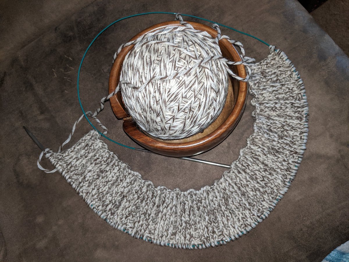 MegaaaGrateful's tweet photo. Sweater progress #knitting #knittherapy #fishermans #wool #QuaratineLife #superpower #justkeepknitting https://t.co/zLTjZzh3TP