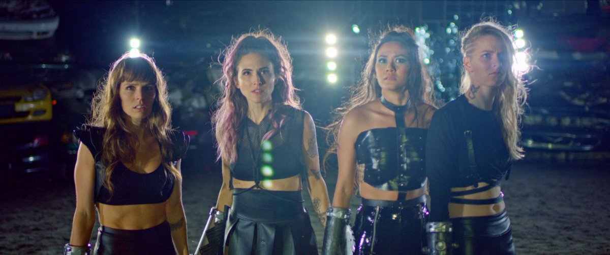 "The band wake up Bruce Campbell-style, with an axe, drill or chainsaw attached to one arm! It’s as if Sushi Typhoon’s MACHINE GIRL gets a make-over with the staging props of MAD MAX ..." #Hangar18Media #BIFFF2020