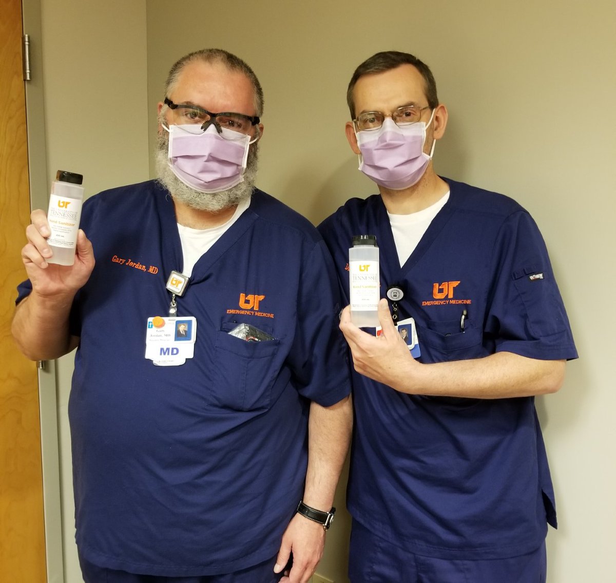 uthsc's tweet photo. Look where we spotted #uthsc hand sanitizer...Nashville! Thanks to our friends at @StThomas_Health for sharing this pic with us! #EverywhereUT #thankshealthheroes #HandHygiene #supportthefrontlines https://t.co/CUl5pZrij6