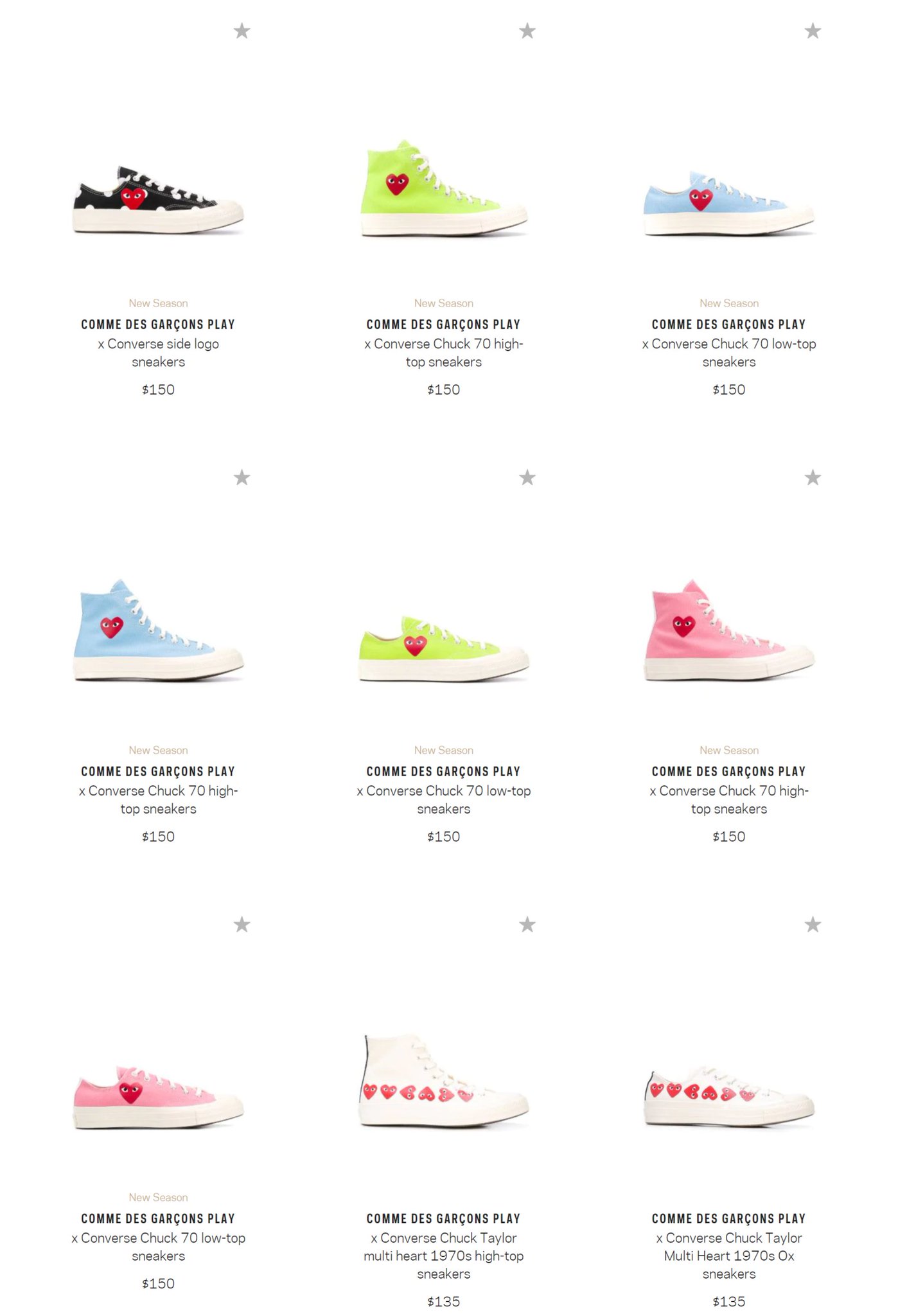 Moresneakers Com Ad Seems To Be Us Only Comme Des Garcons X Converse Chuck Taylor Neon Pack Now Live On Farfetch T Co Prmv2tho1h T Co Qfkclkqe9k