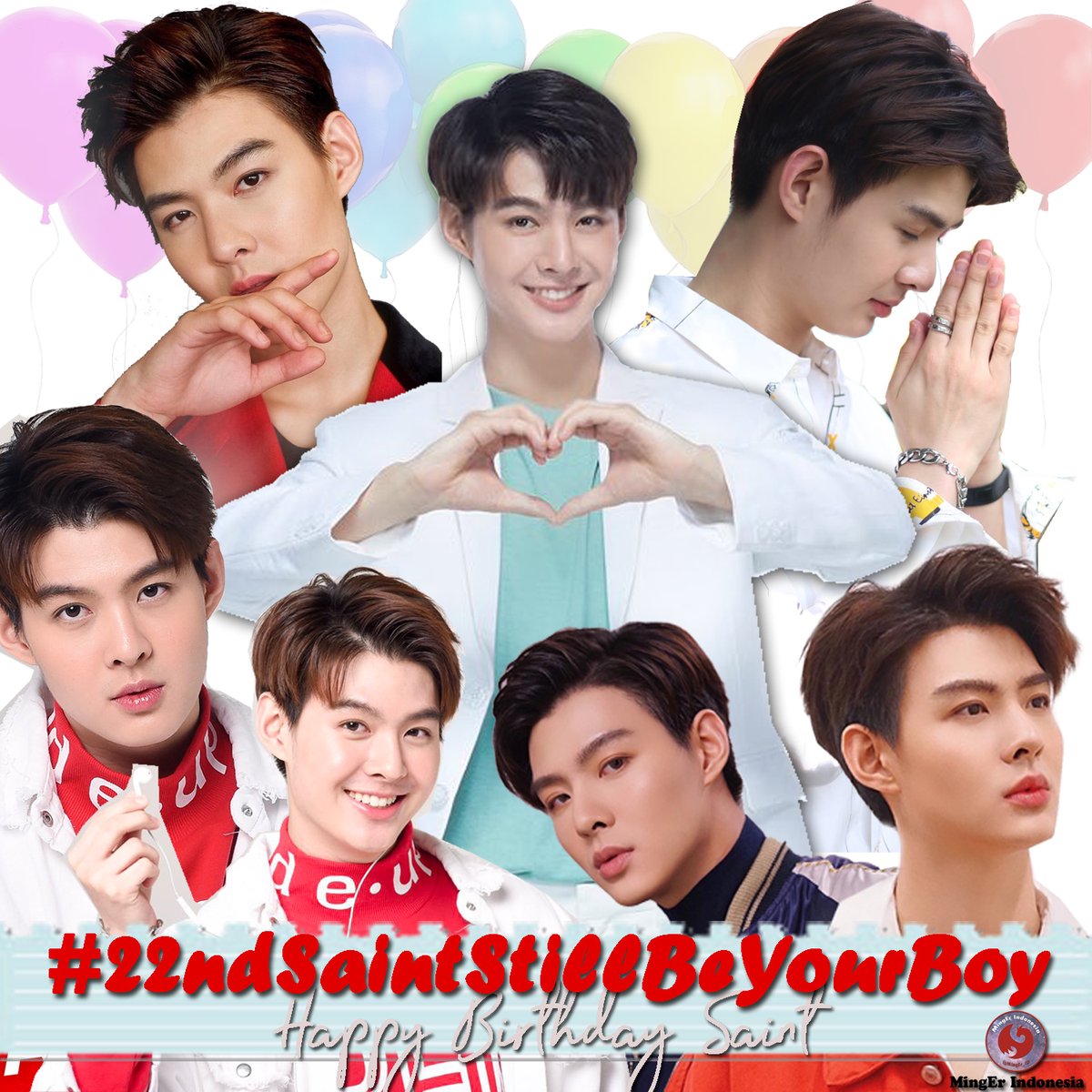 MingEr_ID's tweet photo. Hope your birthday is as special as you are. 
Happy birthday, our dearest Saint🥳
All laughs and tears we share make me feel awesome,
Enjoy all the cakes, hugs, love and happiness today. You deserve it, bunny🤗🎉
#22ndSaintStillBeYourBoy https://t.co/GPm9MvZLGD