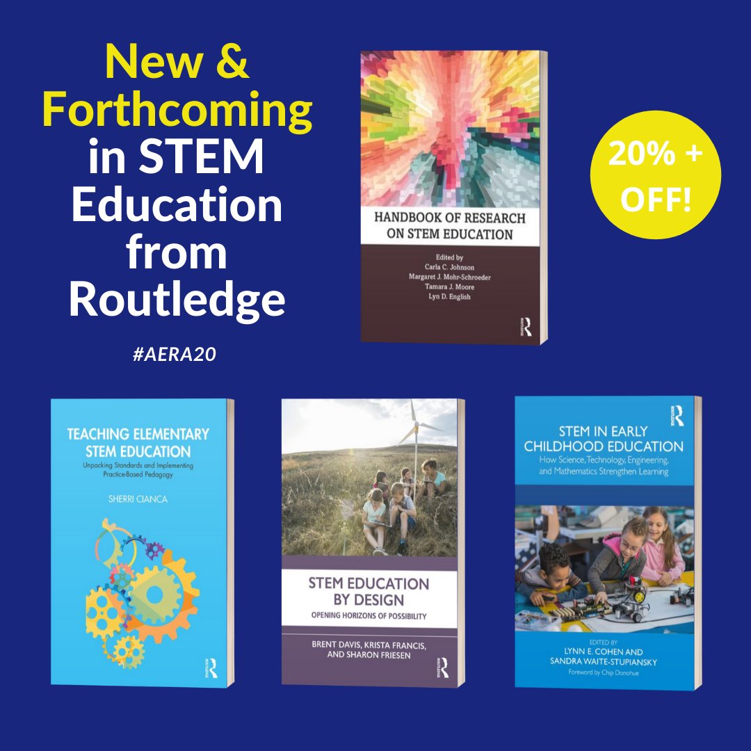Check out our new titles in STEM education with a special #AERA20 discount: bit.ly/2UUhlxS