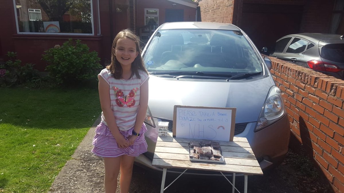 ChesterBeauty's tweet photo. @SaightonPrimary Poppy and Isaac baked some brownies today for the neighbours or a donation for the NHS https://t.co/kjixAdYoIn