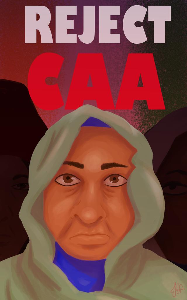 This is an art piece I did for the Shaheen protest against the injustice CAA that have been happening in India. 
More information linked below
#Artasresistance