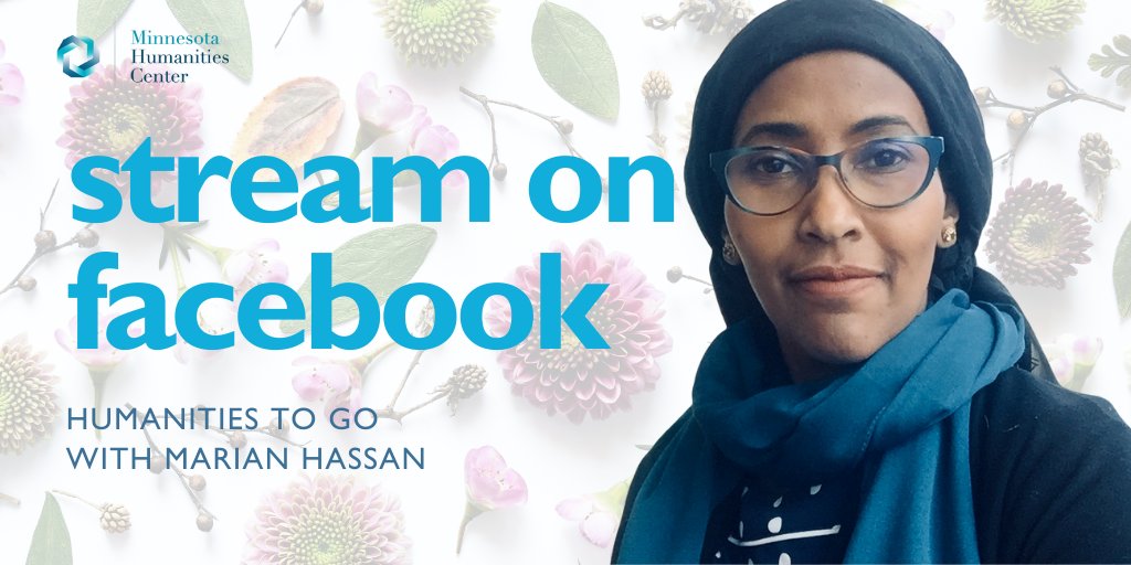 humanities's tweet photo. #HumanitiesToGo launched with Marian Hassan speaking to the power of storytelling and its impact on the shared human experience. Tune in every Thursday for a new interactive #livestream!
https://t.co/wYXqwRL2Ru https://t.co/t5Jgm0SpeJ