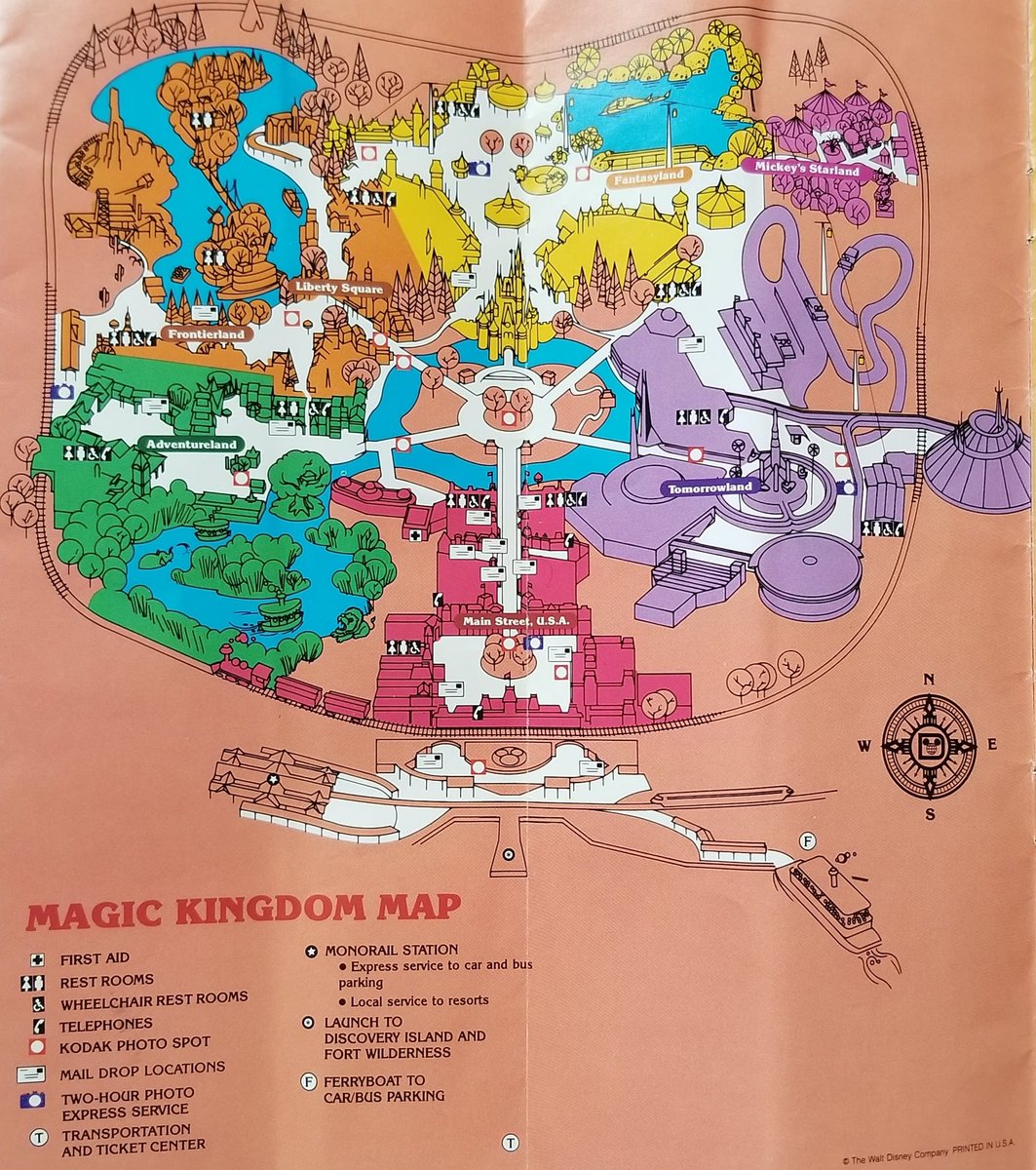 The Magic Kingdom map in 91 included a ferry to Discovery Island &amp; Fort Wilderness, the skyway &amp; 20000 Leagues Under the Sea.

See all the photos wdwyesterdaytodaytomorrow.blogspot.com/2020/04/13-loo…

#magickingdom #wdw #disneyworld #disneyparks #disney #disneyhistory #fbf #flashbackfriday #disneyflashbash