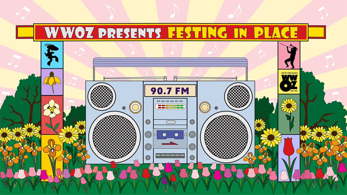 wwoz_neworleans's tweet image. Announcing WWOZ’s Jazz Festing In Place: An On-Air Festival. Join us for this 8-day @JazzFest broadcast event 4/23-26 &amp;amp; 4/30-5/3. Tune in daily 11am-7pm to hear archival performances @akadrjohn, The Neville Brothers, Danny Barker + MANY more. Details: wwoz.org/events/639916