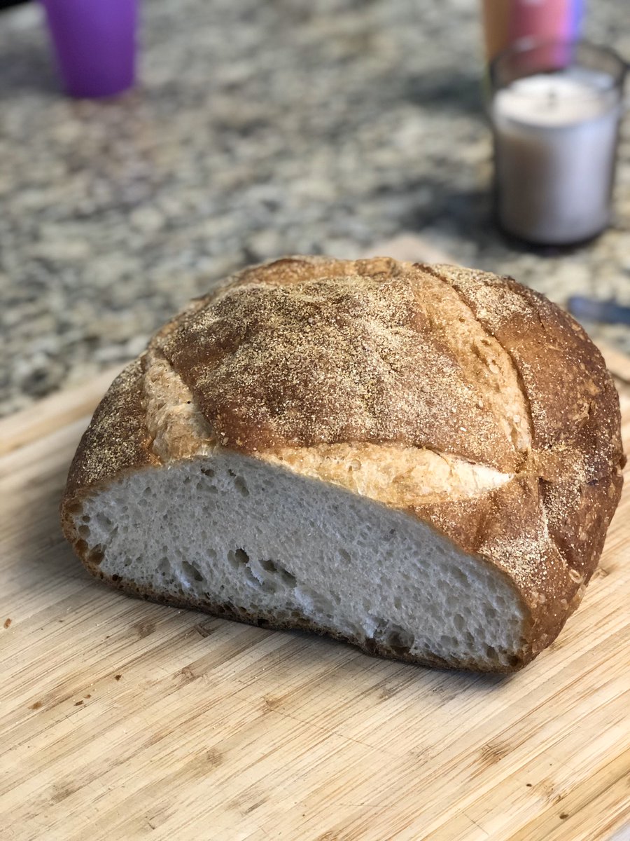 One of the great pleasures of quarantine (Day 36!) is being isolated with my wonderful small children and having the time to teach them to bake sourdough from scratch.(I’m lying. We’re all driving each other crazy and the loaf came from the grocery store.)