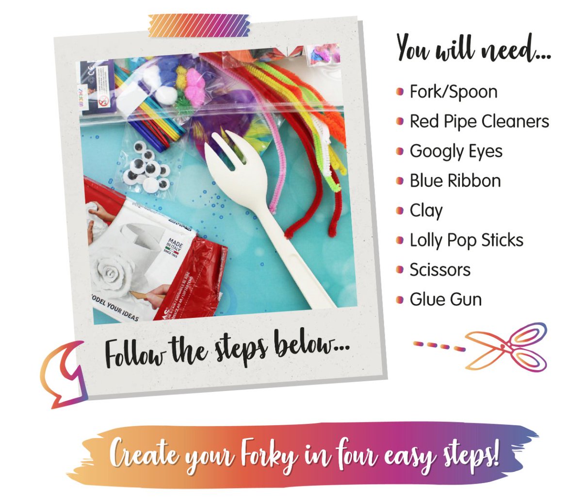 shopelmsleigh's tweet photo. Do you know a little one who loves @toystory's Forky? Why not make your own with this simple step-by-step guide by @TheWorksStores! 🍴#Forky #WorksTogether https://t.co/eaoEvD48WJ
