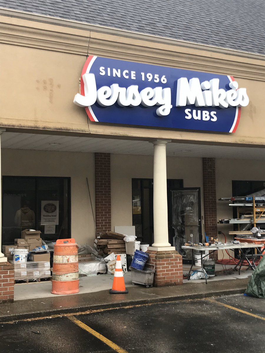 This makes me happy! Looking forward to seeing the doors open at <a href="/jerseymikes/">Jersey Mike's Subs</a> in Barboursville!