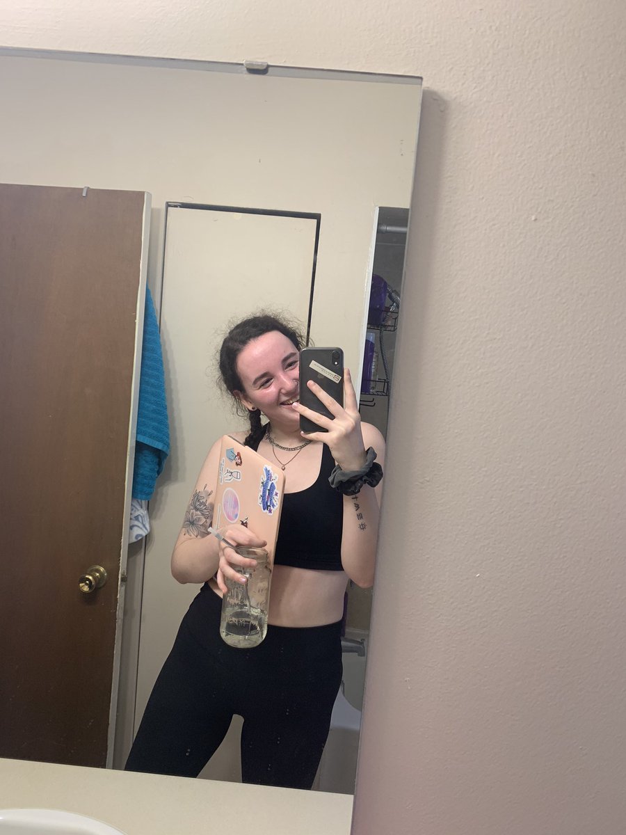 day 7!!! halfway done!! i always hate the workout because i'm always left breathless but afterwards i feel so good and accomplished!!!