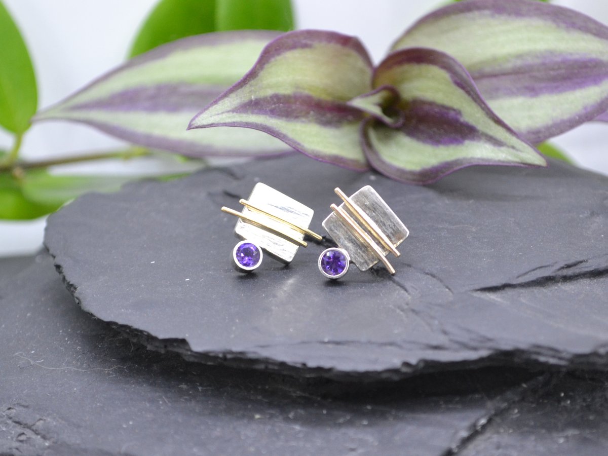 InariDesign's tweet image. 9ct Gold &amp;amp; Argentium earrings. Birthstone of February. #earrings #goldearrings #earringswag #statementearrings #earringswag #jewellery #jewelry #jewelleryaddict #handmadejewellery  #jewelleryoftheday