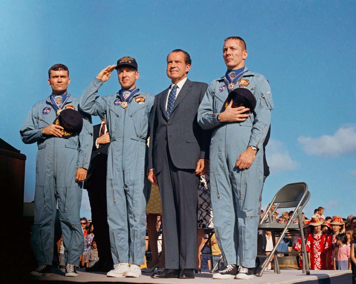 AndrewSErickson's tweet photo. Today marks #50Years since #Apollo13's safe #splashdown!
To commemorate this #Apollo50 triumph, please remember contributions that the Movie forgot:
1) #JoeGavin & #Grumman Team's #TechSupport for #LunarModule #Lifeboat
1A) #OzzieWilliams' #RCS rockets
https://t.co/9Xc9xGQ0uj https://t.co/WPgqrqLiGy