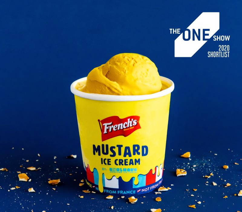 fitzco's tweet image. Our wacky creation does it again. @Frenchs Mustard Ice Cream shortlisted 3 times at The One Show 2020.
