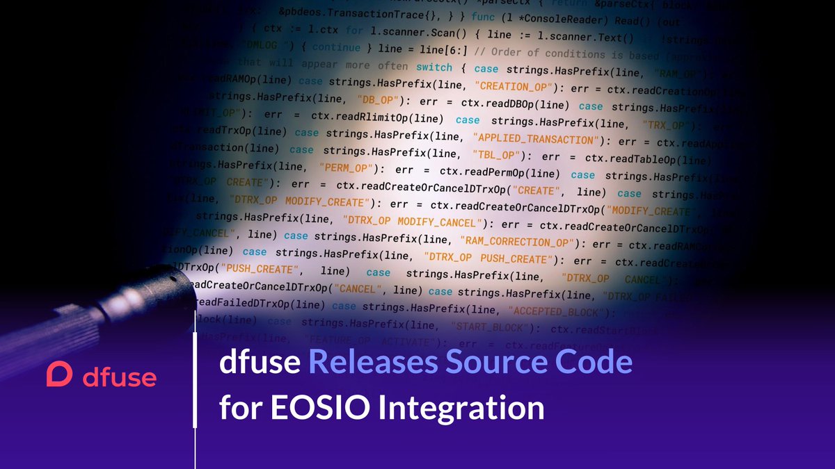 So excited that the day is finally here! dfuse for #EOSIO is now available #OpenSource for all developers who want the most powerful, reliable, and in-depth blockchain tools in the ecosystem. Join us on our mission to empower millions of developers. dfuse.io/en/blog/dfuse-…