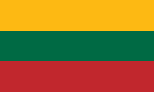 Lithuania. 6/10. Initially created in 1918 but has been tweaked and altered, most recently in 2004. Yellow symbolises the sun and prosperity, green is for the forests, the countryside, liberty and hope, red represents the blood and bravery of those who have died for Lithuania.