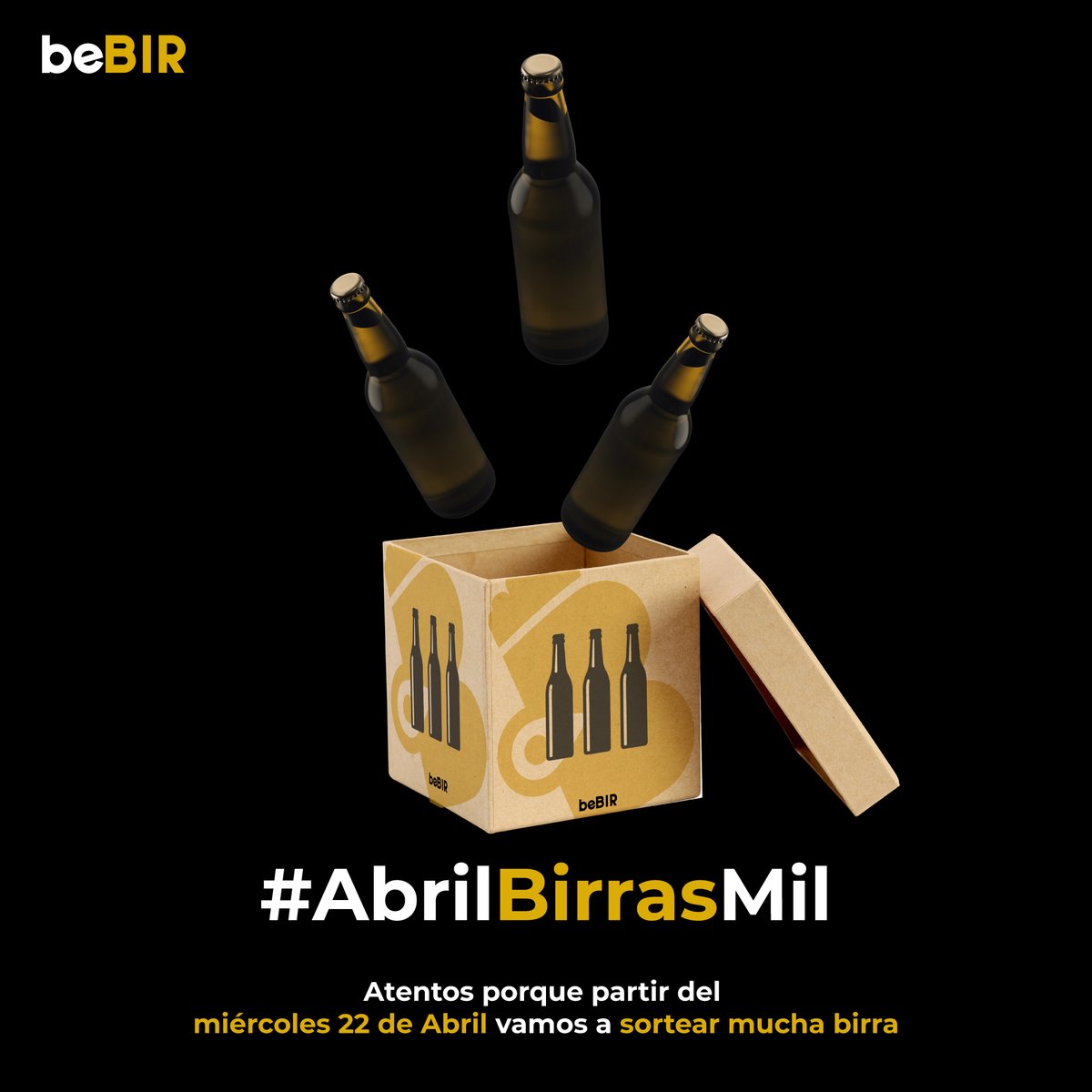 bebirapp's tweet photo. 🍺 ¡ATENTOS #AbrilBirrasMil! 🍺
📣 ¡A partir del miércoles 22 vamos a sortear mucha #birra!
🎁 ¡Síguenos en instagram para que no se te escapen!
👉 https://t.co/KwicN10Qel
#bebirapp #beer #cerveza #sorteo https://t.co/e1MFC7ha4J