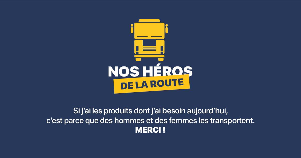 En cette période de #COVID19 nombreux sont les acteurs qui continuent courageusement à travailler et nous leur en sommes tous reconnaissants 👏💪
Il nous a paru naturel de mettre en avant les routiers en leur donnant la parole 🚛 👇👇
buff.ly/2VFN4lE
#OnRoulePourVous #TRM