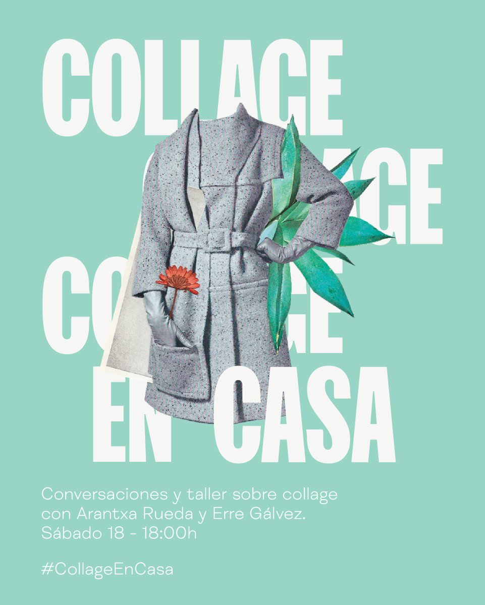 ¡CONVERSACIONES Y TALLER SOBRE COLLAGE!
Mañana sábado a las 18:00h estaré realizando un taller de collage en directo en instagram junto a Erre Gálvez a través de mi perfil en ig <a href="/ArantxaRueda/">Arantxa Rueda</a> 

Prepara tus tijeras, unas revistas y pegamento.
¡Anímate! #Collageencasa