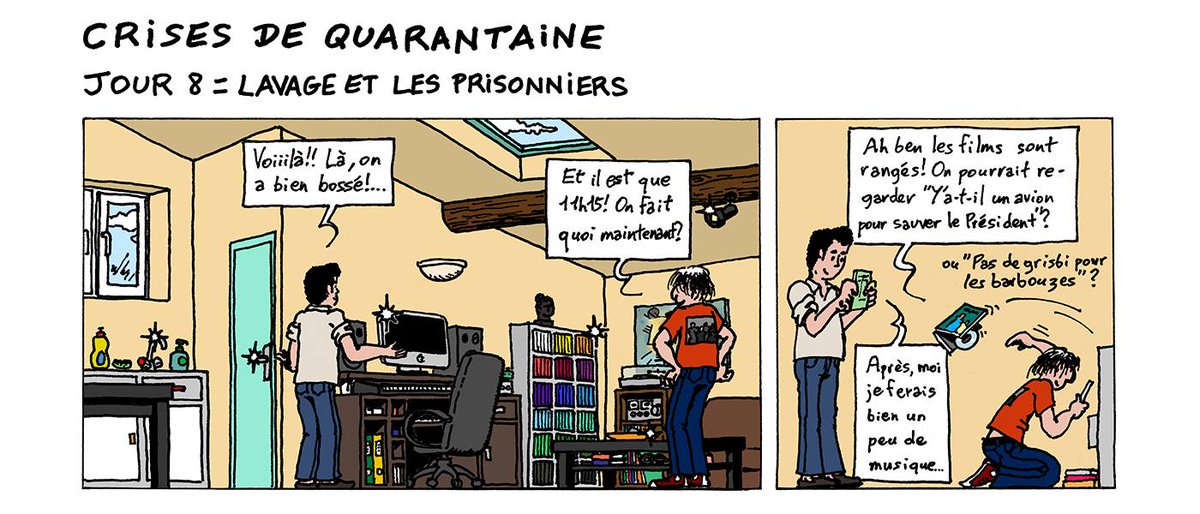 QuarantaineDe's tweet photo. [Jour 8] : Lavage et les prisonniers. #Covid19 y #confinement #Toutça https://t.co/DE0EDiJBYo