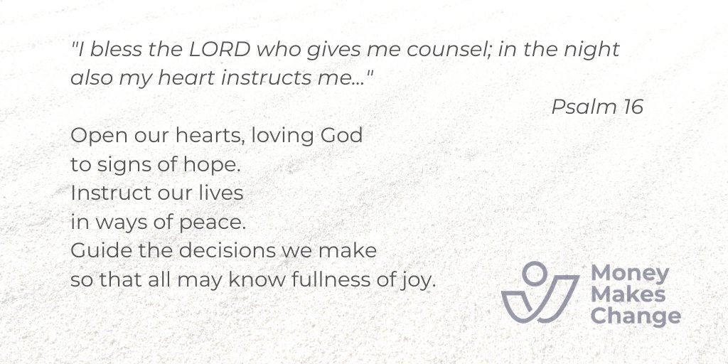 JustMoneyMvt's tweet image. A prayer for these times, inspired by Psalm 16.