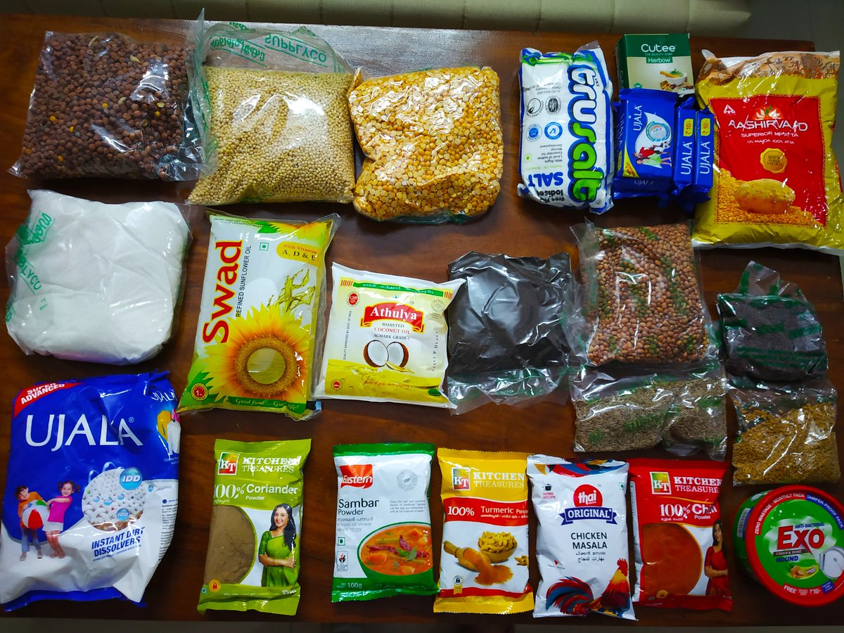 I did not come back from a supermarket! This is the FREE #quarantine kit which was delivered HOME by the Government of Kerala! It has stuff from soap to salt. No wonder @vijayanpinarayi is getting plaudits from global media! @CMOKerala @sardesairajdeep @PrannoyRoyNDTV @soutikBBC