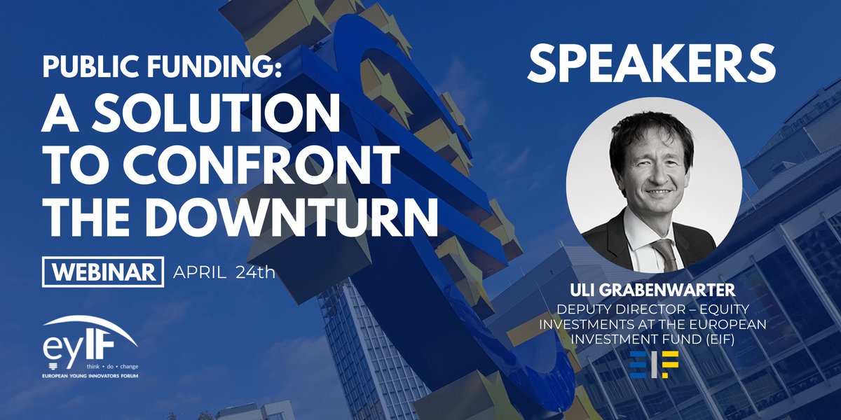 EYIF's tweet photo. Uli Grabenwarter, Deputy Director-Equity Investments at @EIF_EU oversees EIF’s activities in #ImpactInvesting, #TechnologyTransfer and #VentureCapital, with EIF being Europe’s biggest Fund-of-Funds Investment platform.

Register now! https://t.co/tweMiXI2wh https://t.co/T0LjQlEamI