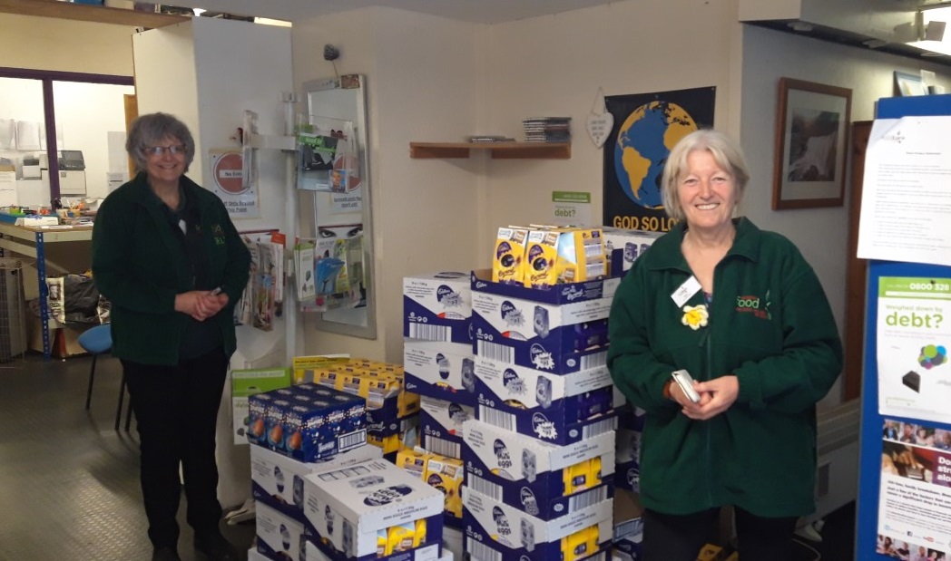 We were pleased to donate the chocolate eggs from our cancelled Easter events to <a href="/bridgendfood/">Bridgend Foodbank</a> this morning. Thank you to all #foodbank staff and volunteers for their hard work in helping those who most need it, we appreciate all you are doing. #community #FoodbankFriday