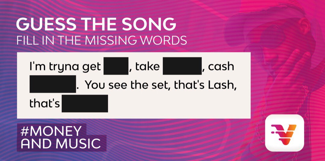 vbankng's tweet image. Hey Vs, let’s play a game and do something fun. 

Can you complete the song lyrics and guess the song in each of the slides, and also name the artiste?

Tag your friends too, let them join in on the fun. Let the games begin...

#MoneyandMusicwithV #downloadvbyvfd #getmore