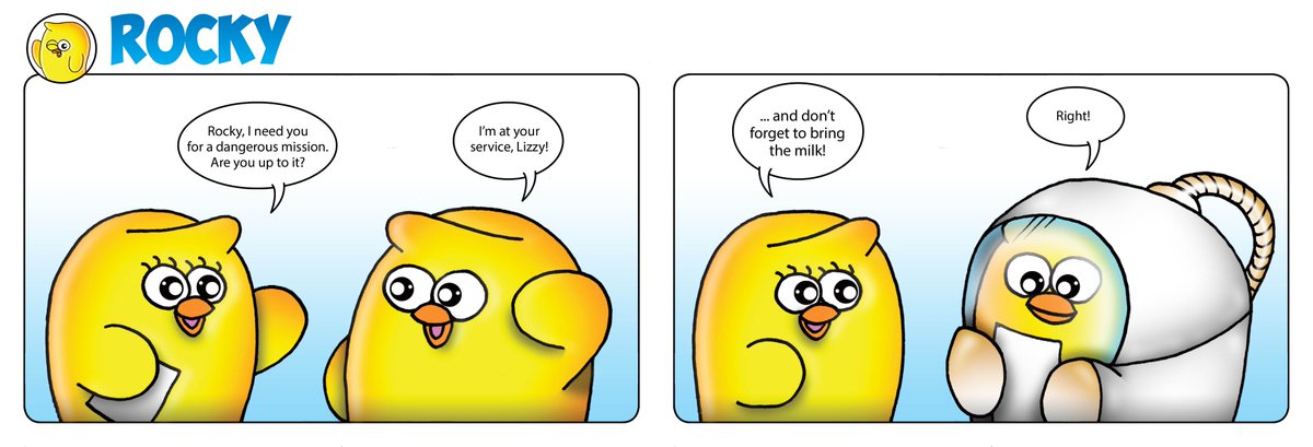 Lizzy needs Rocky for a dangerous mission... #webcomic #comic #RockytheBird #coronavirus