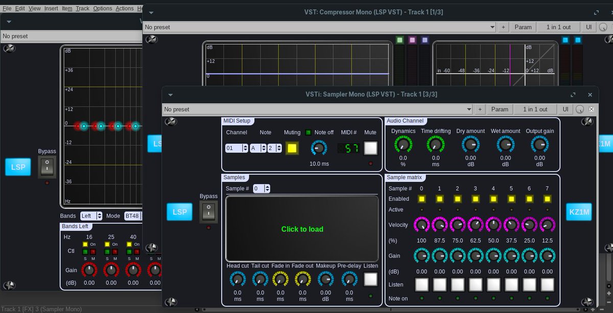 audioonlinux's tweet image. LSP (Linux Studio Plugins) , uma coleção de plugins de código aberto free para Linux !  🐧 🎧 🖥️ 

lsp-plug.in

#lsp #vst #lv2 #jack #linux