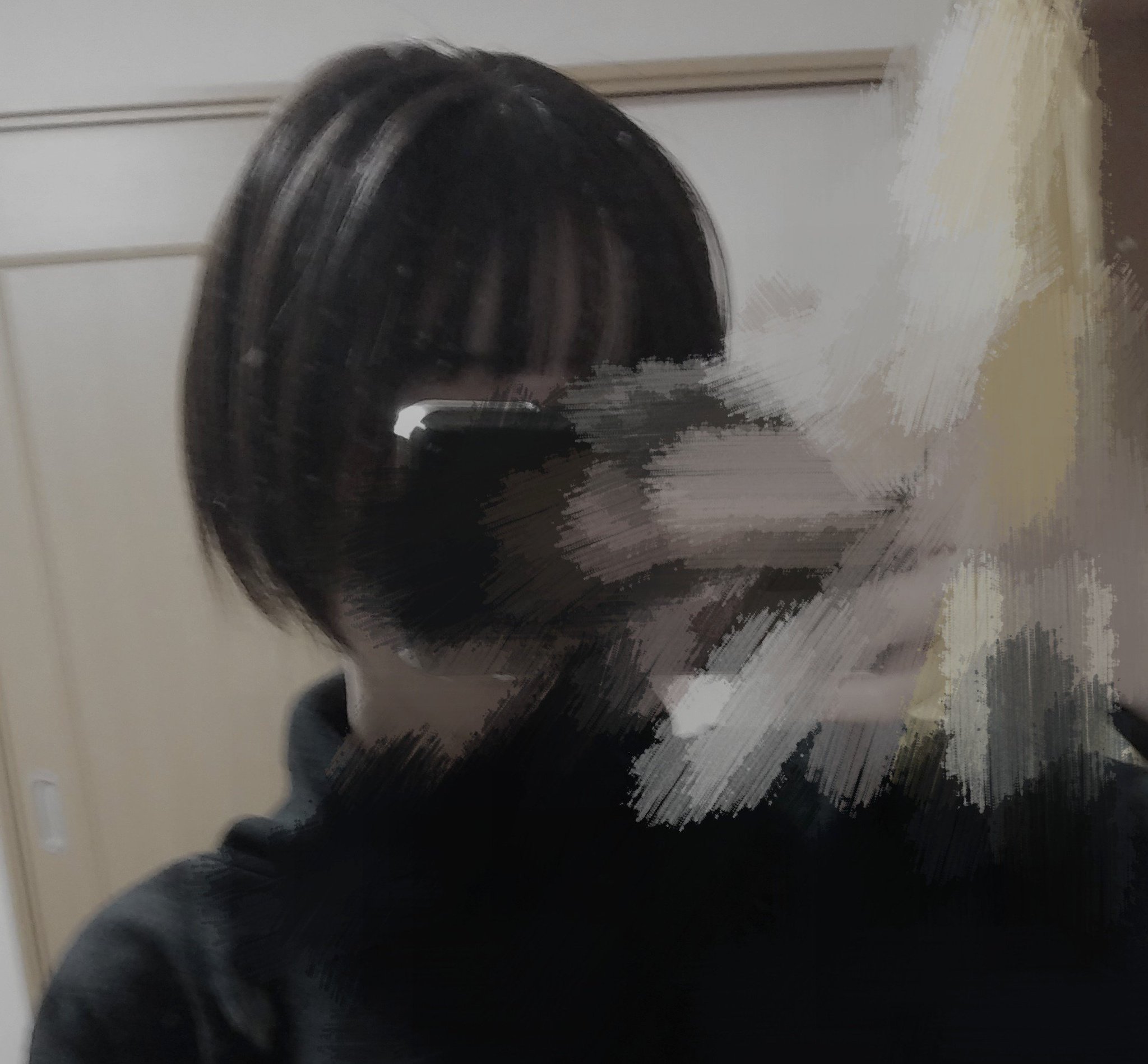 とうや 襟足だけ結ぶとショートみたいになるの 美容師さんに感謝