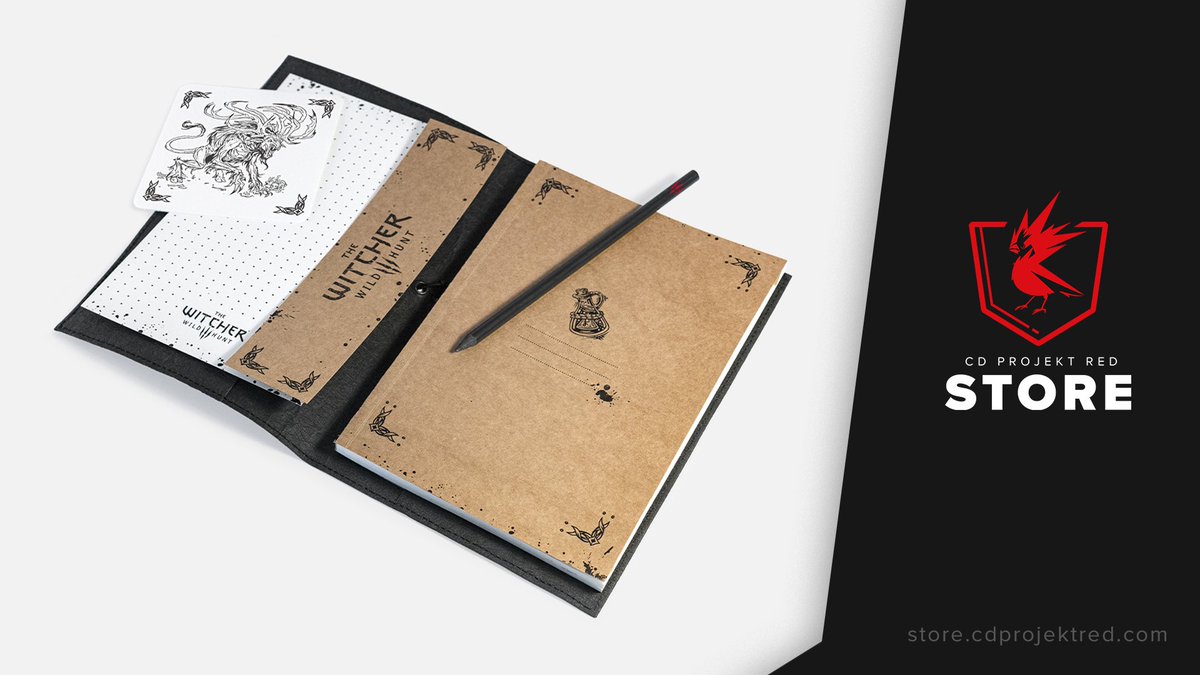CDPROJEKTRED's tweet photo. Building your own bestiary? Tracking important quests? We’ve got just the thing. Housed inside a stylish, eco-friendly Washpapa cover, these pages are yours to fill with witcher knowledge and artistry.

Pre-order at #CDPRstore
🇪🇺 https://t.co/LSLOYd4Pkz
🇺🇸 https://t.co/L1wSsW9vcP https://t.co/2pcv481iqX